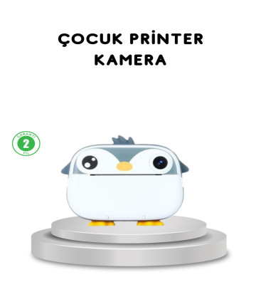 Çocuk Fotoğraf Makinesi Termal Baskılı Anında Çıktı HD Video Kayıtlı - Lisinya