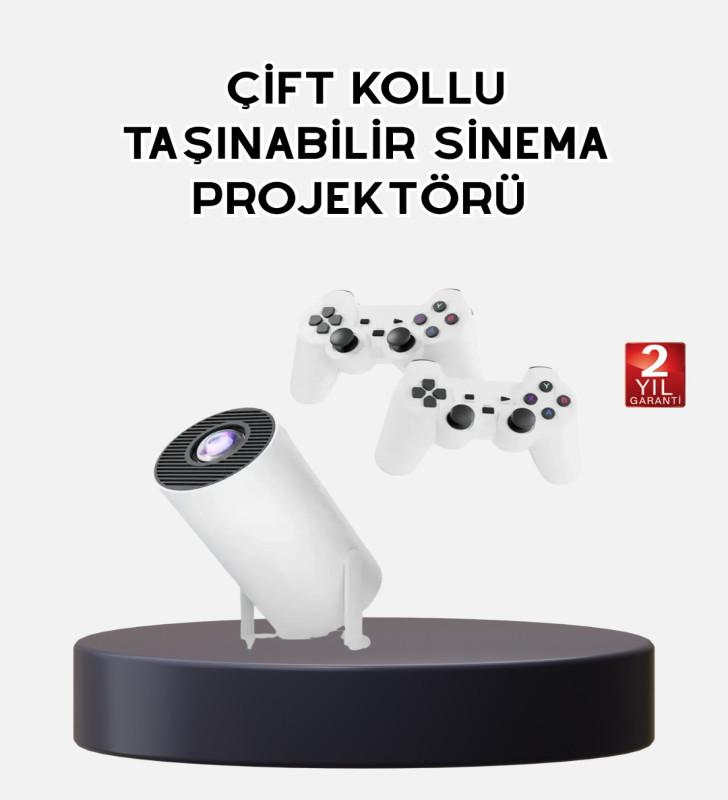 Kablosuz Projeksiyon Cihazı 4K Destekli HDMI USB Oyun Uyumlu - Lisinya