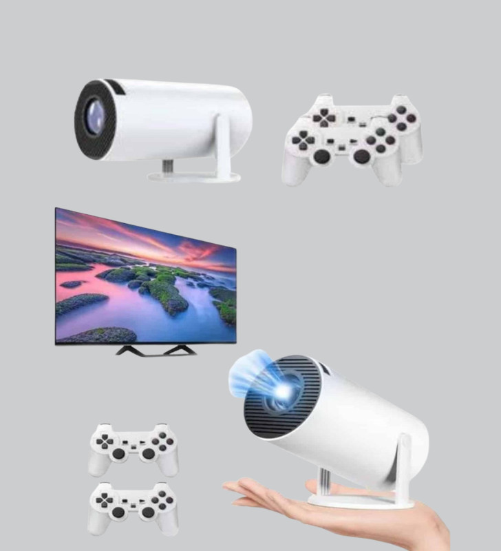 Projeksiyon Cihazı 4K Destekli Kablosuz Bağlantılı Bluetooth 5.0 - Lisinya