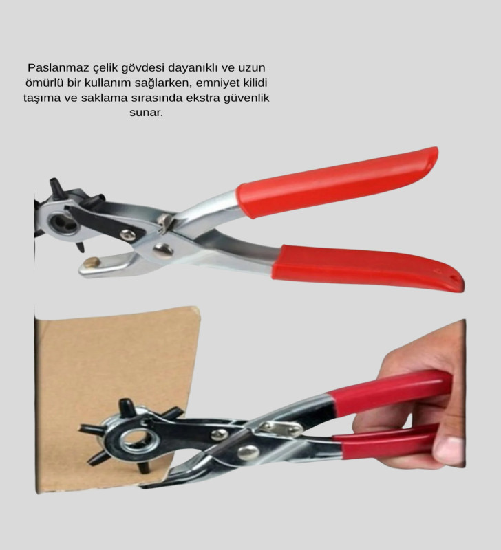 Çok Fonksiyonlu Delik Açma Pensesi 2mm–4.5mm Ayarlı Metal Gövdeli - Lisinya