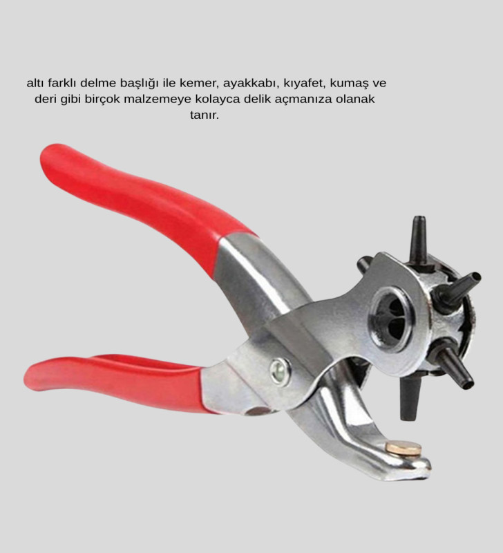 Delme Pensesi 6 Başlıklı Çok Amaçlı Paslanmaz Çelik Ergonomik - Lisinya