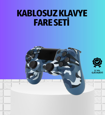 Şarjlı Kablosuz PS4 Oyun Kolu Titreşimli Hassas Kontrol - Lisinya
