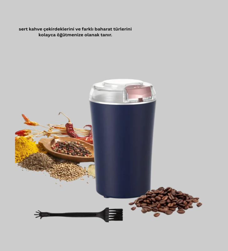 Kahve ve Baharat Öğütücü Otomatik Mekanizmalı Dayanıklı Çelik - Lisinya