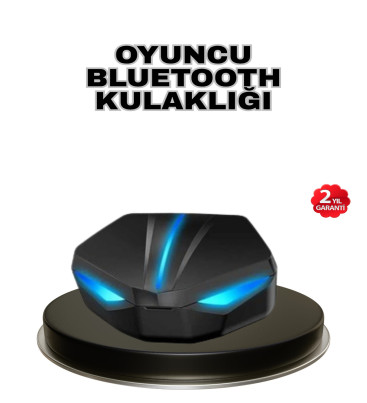 Tam Kablosuz Oyuncu Kulaklığı 5.0 Bluetooth LED Kontrollü - Lisinya