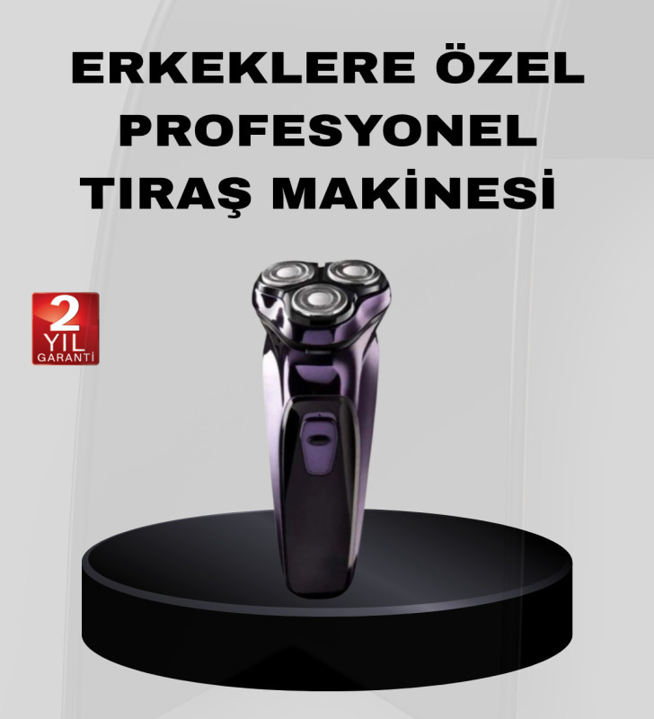 Profesyonel Şarjlı Tıraş Makinesi Ayarlanabilir Başlıklı Kablosuz - Lisinya