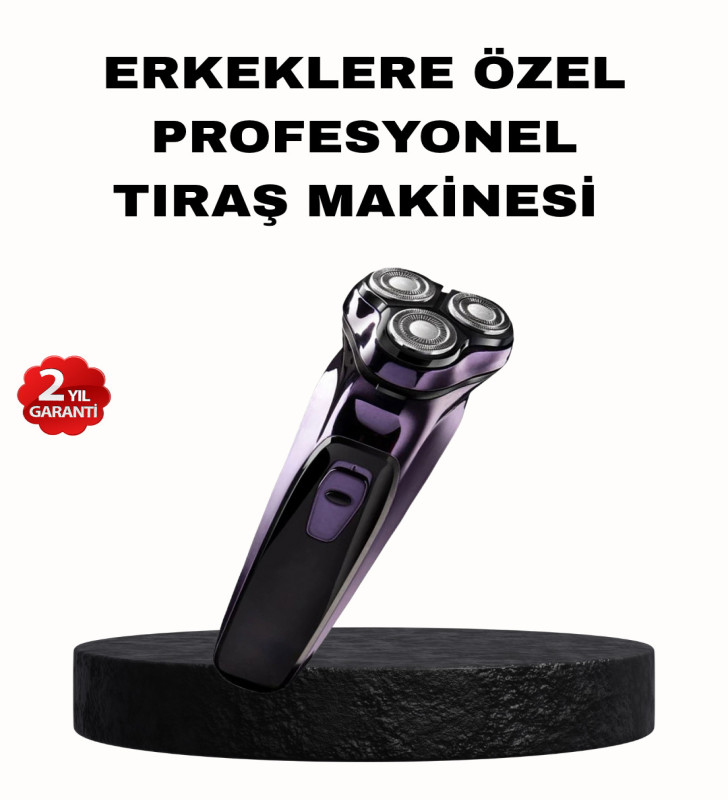 Şarjlı Saç ve Sakal Tıraş Makinesi Kablosuz Kompakt Tasarımlı - Lisinya
