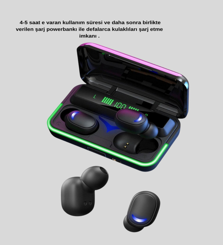 Gaming Bluetooth Kulaklık 800mAh Powerbank Düşük Gecikmeli - Lisinya