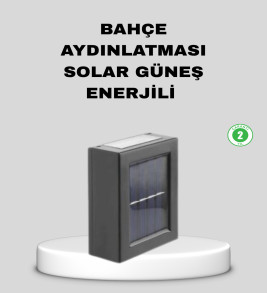 Solar Dış Mekan Aplik Su Geçirmez Dayanıklı LED Aydınlatmalı - Lisinya