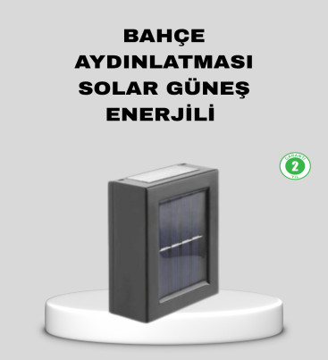 Solar Dış Mekan Aplik Su Geçirmez Dayanıklı LED Aydınlatmalı - Lisinya