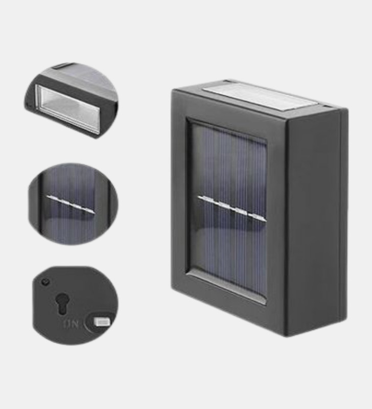 Solar Dış Mekan Aplik Su Geçirmez Dayanıklı LED Aydınlatmalı - Lisinya