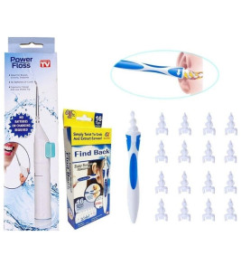 Kulak Temizleme ve Power Floss Diş Temizleme Seti | Mekanik Ağız Bakımı ( Lisinya )