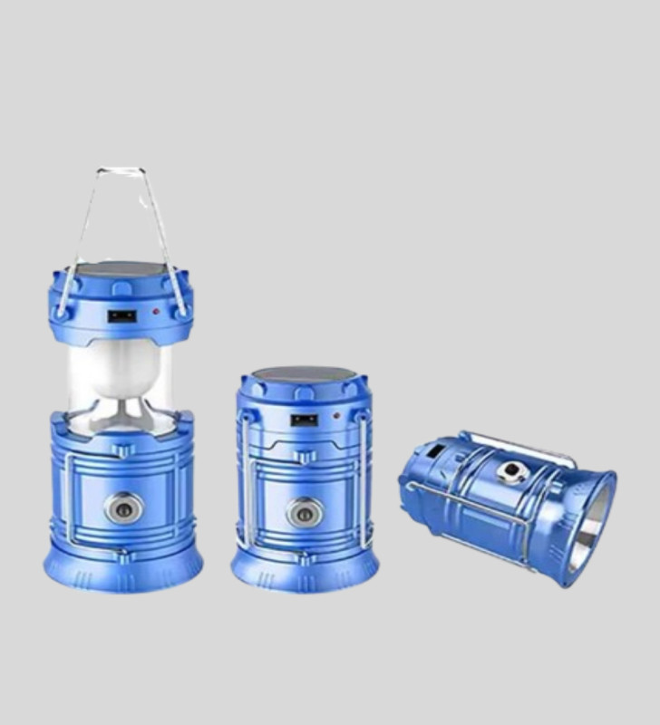 Güneş Enerjili Kamp Lambası Şarjlı Taşınabilir Kompakt Açık Hava Işığı - Lisinya