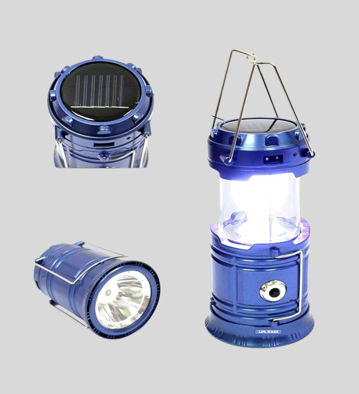 Güneş Enerjili Kamp Lambası Şarjlı Taşınabilir Kompakt Açık Hava Işığı - Lisinya
