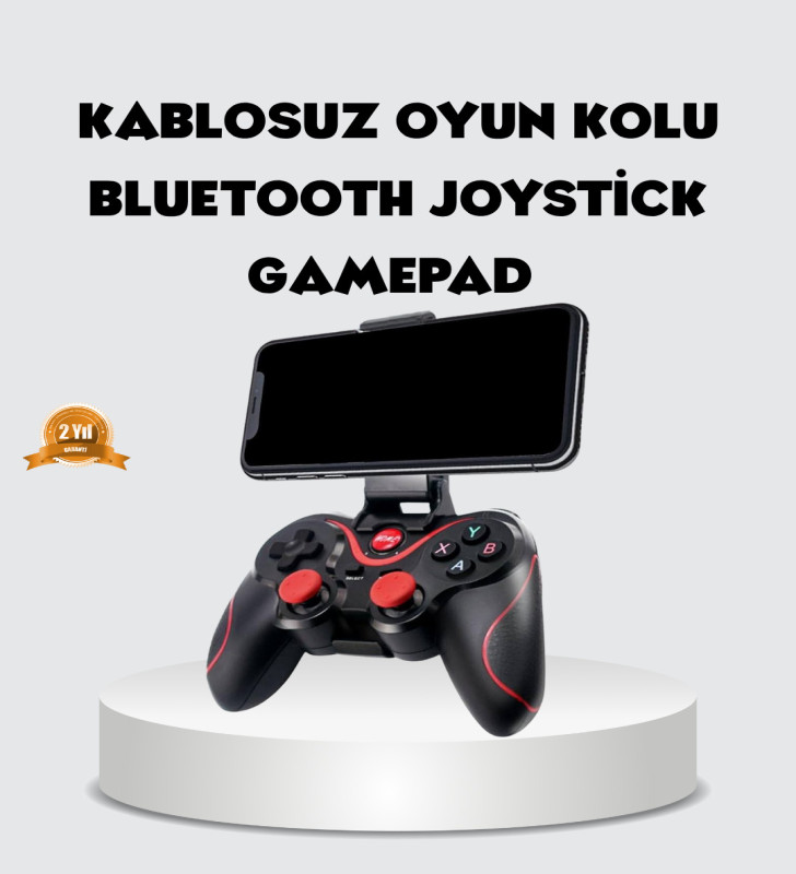 Bluetooth Gamepad Kablosuz Oyun Kumandası Tek Cihaz Destekli - Lisinya
