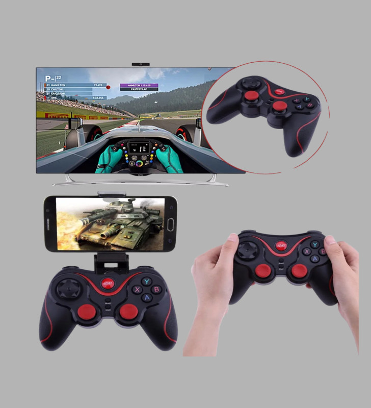 Bluetooth Gamepad Kablosuz Oyun Kumandası Tek Cihaz Destekli - Lisinya