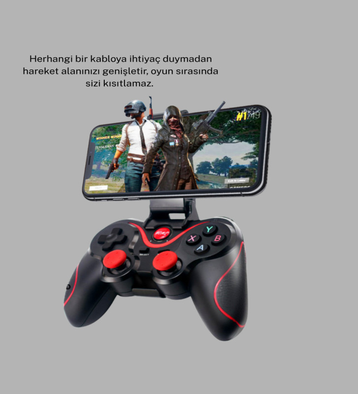 Bluetooth Kablosuz Gamepad TV PC Telefon Uyumluluğu Kolay Bağlantılı - Lisinya