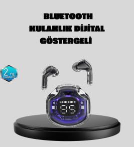 ENC Mikrofonlu Kablosuz Kulaklık Dokunmatik Kontrol ve LED Ekran Şarj Kutulu - Lisinya