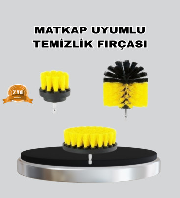 3 Parça Matkap Fırça Temizlik Seti – Her Yüzey İçin Güçlü ve Pratik Çözüm - Lisinya