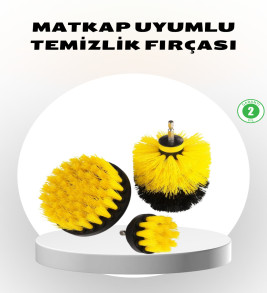 3’lü Matkap Ucu Fırça Seti – Derinlemesine Temizlik, Tüm Yüzeylerle Uyumlu - Lisinya