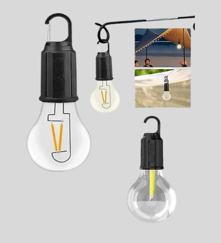 Taşınabilir Şarjlı LED Kamp Lambası – Type-C Girişli ve Kancalı Tasarım - Lisinya