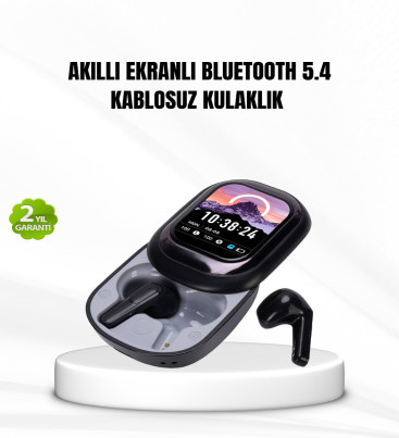 Bluetooth 5.4 Kulaklık – Gürültü Engelleme ve Akıllı Ekranlı Şarj Kutusu - Lisinya