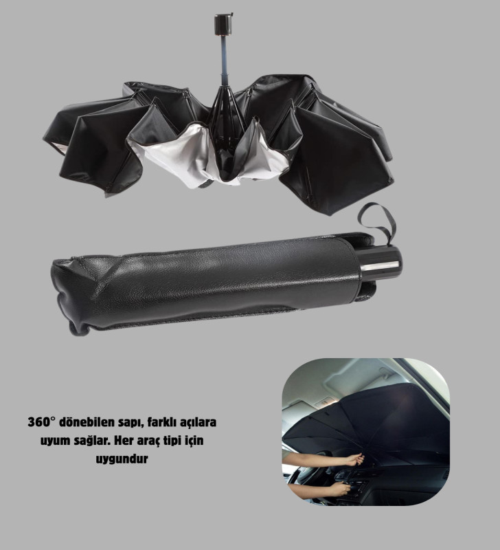 360° Ayarlanabilir Ön Cam Güneşliği – Pratik Kullanım ve Dayanıklı Yapı - Lisinya