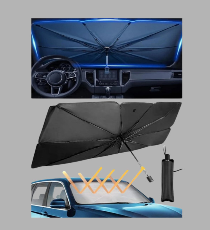 360° Ayarlanabilir Ön Cam Güneşliği – Pratik Kullanım ve Dayanıklı Yapı - Lisinya