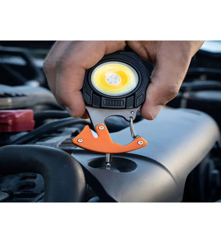 Çok Fonksiyonlu Mini Led Lamba Anahtarlık ve Çakmak USB Şarjlı Kamp İçin Taşınabilir 7 Modlu ( Lisinya )