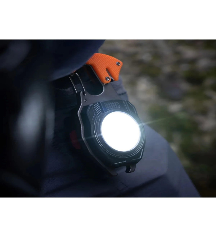 Çok Fonksiyonlu Mini Led Lamba Anahtarlık ve Çakmak USB Şarjlı Kamp İçin Taşınabilir 7 Modlu ( Lisinya )