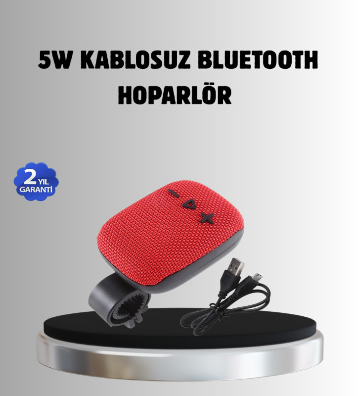 Taşınabilir Bluetooth Hoparlör – 5W Güçlü Ses, TWS ve FM Radyo Özellikli - Lisinya