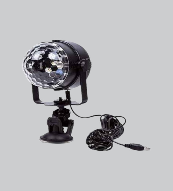 Müzik Ritmine Duyarlı Renkli Disko Topu – 7 Modlu Işıklı Parti Lambası - Lisinya