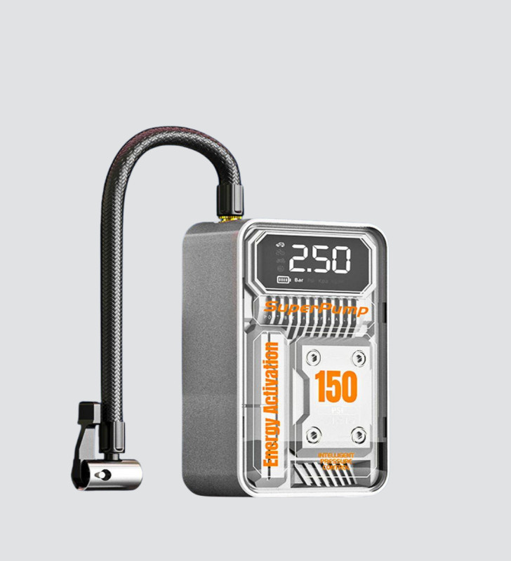 Taşınabilir Kablosuz Hava Pompası – 150 PSI Güçlü Basınç ve 6000mAh Şarjlı - Lisinya