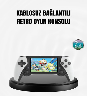 4.3 İnç Ekranlı Retro Oyun Konsolu – 64 GB Hafızalı, Şarjlı ve Multimedya Destekli - Lisinya