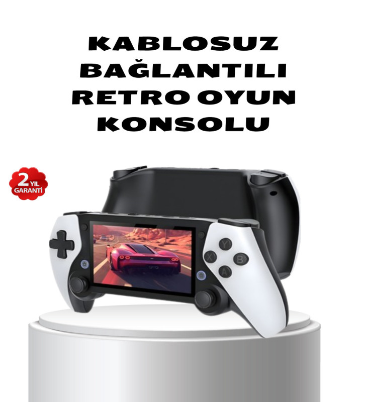 Taşınabilir Retro Oyun Konsolu – 4.3 İnç Ekran, 64 GB Hafıza ve Klasik Oyun Arşivi - Lisinya