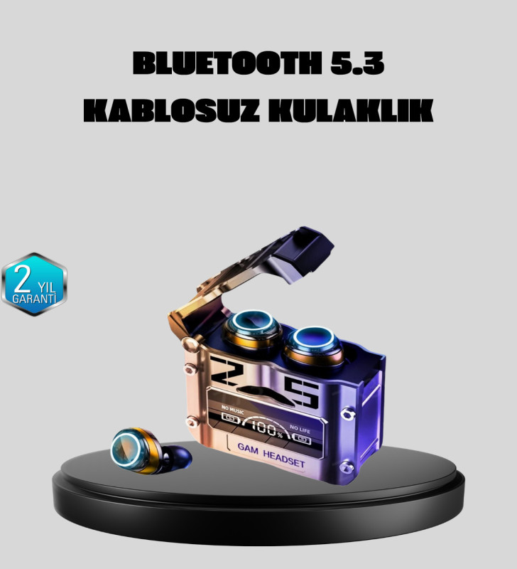 Bluetooth 5.3 Kablosuz Kulaklık – Ultra HD Ses Kalitesi, Gürültü Engelleme - Lisinya