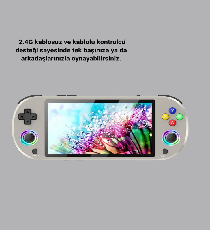 Taşınabilir Retro Oyun Konsolu – 5 İnç IPS Ekranlı, 3000 mAh Şarjlı, HD Destekli - Lisinya