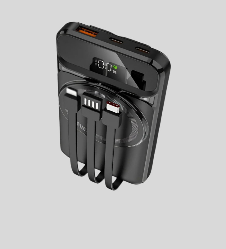 15W Kablosuz Şarj Özellikli 10000 mAh Powerbank – Type-C Hızlı Şarj - Lisinya