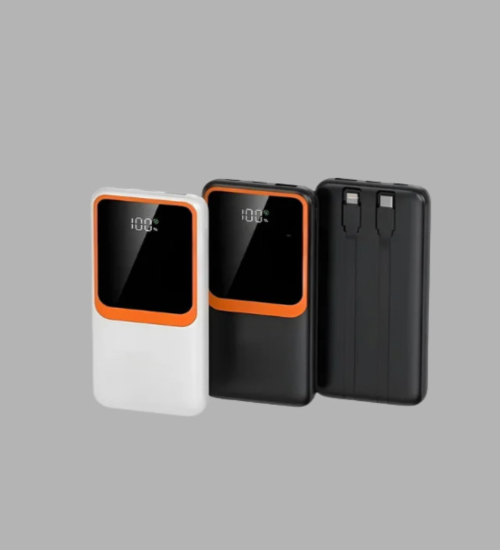 Taşınabilir 10000 mAh Powerbank – Dijital Göstergeli, Type-C ve USB Çıkışlı - Lisinya
