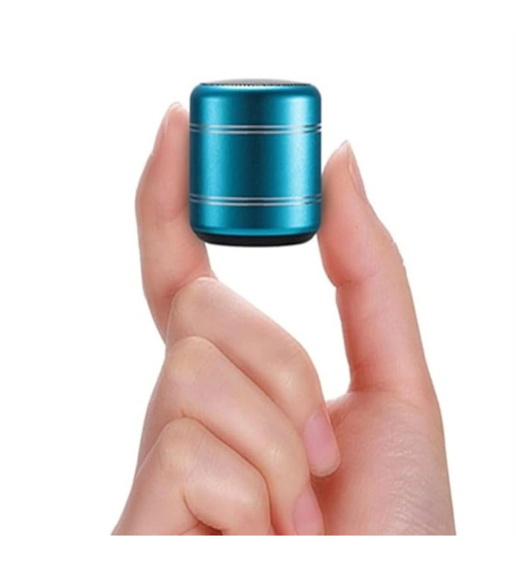 Mini Alüminyum TWS Kablosuz Bluetooth Hoparlör – Yuvarlak Metal Tasarım, Yüksek Bas ve Taşınabilir Özellikler ( Lisinya )