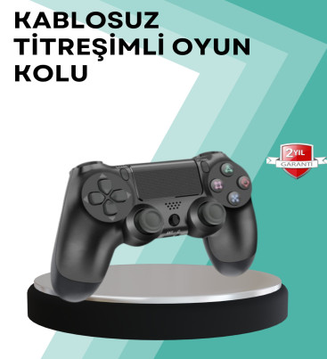 Kablosuz PS4 Oyun Kolu – Çift Titreşimli Motor, Uzun Pil Ömrü ve Hassas Kontrol - Lisinya