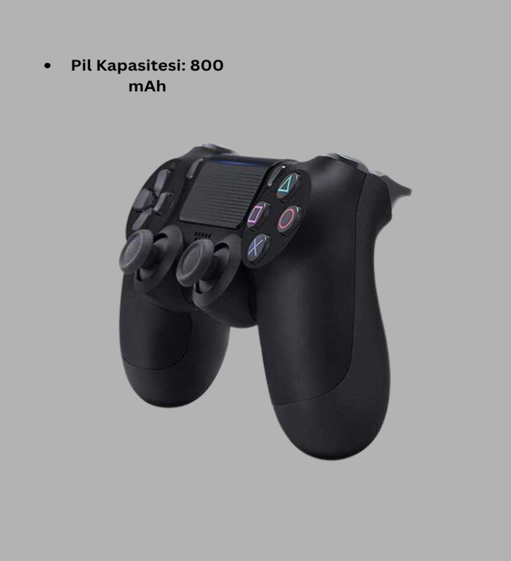 PS4 Uyumlu Kablosuz Oyun Kolu – Titreşimli, Şarjlı ve Ergonomik - Lisinya