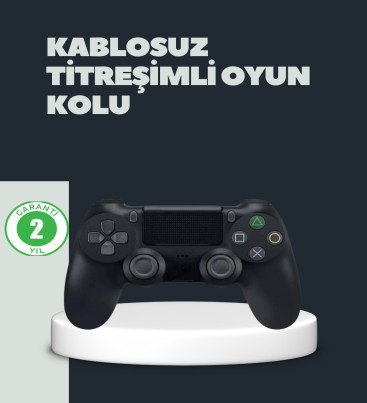 Kablosuz Titreşimli Oyun Kolu – PS4 Uyumlu Ergonomik Tasarım ve Uzun Pil Ömrü - Lisinya