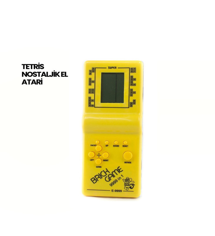 Klasik Gameboy Tetris Oyunu – Taşınabilir Pil ile Çalışan Retro El Konsolu - Lisinya