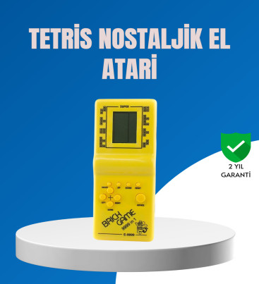 Mini Tetris El Aterisi – Taşınabilir Retro Oyun Konsolu, Pil ile Çalışan Klasik Model - Lisinya