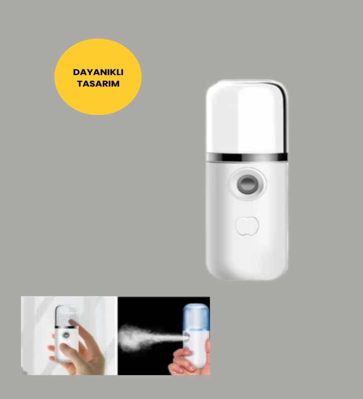 Akıllı Pro Teknolojili Şarjlı Nemlendirici – Portatif Cilt ve Hava Nemlendirici Cihaz - Lisinya