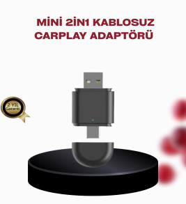 Kablosuz CarPlay Adaptörü – Bluetooth 5.4 ve Wi-Fi 6 Teknolojili Tak & Çalıştır Dönüştürücü - Lisinya