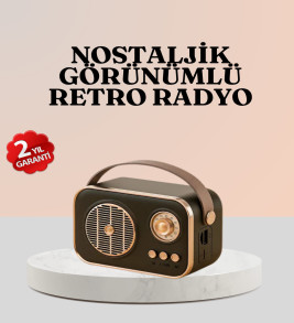 Bluetooth’lu Retro Radyo – FM Destekli Nostaljik Hoparlör - Lisinya