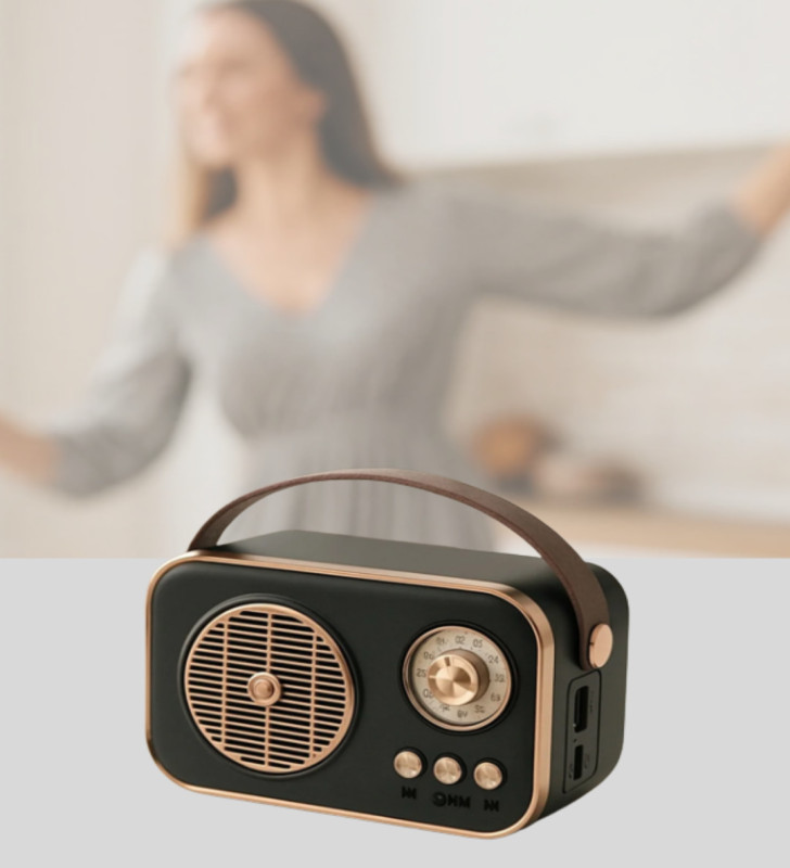 Bluetooth’lu Retro Radyo – FM Destekli Nostaljik Hoparlör - Lisinya