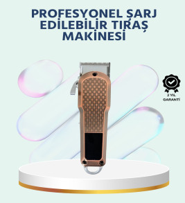 Şarjlı Saç Kesme Makinesi – Type-C Girişli, LCD Ekranlı ve Sessiz Motor - Lisinya