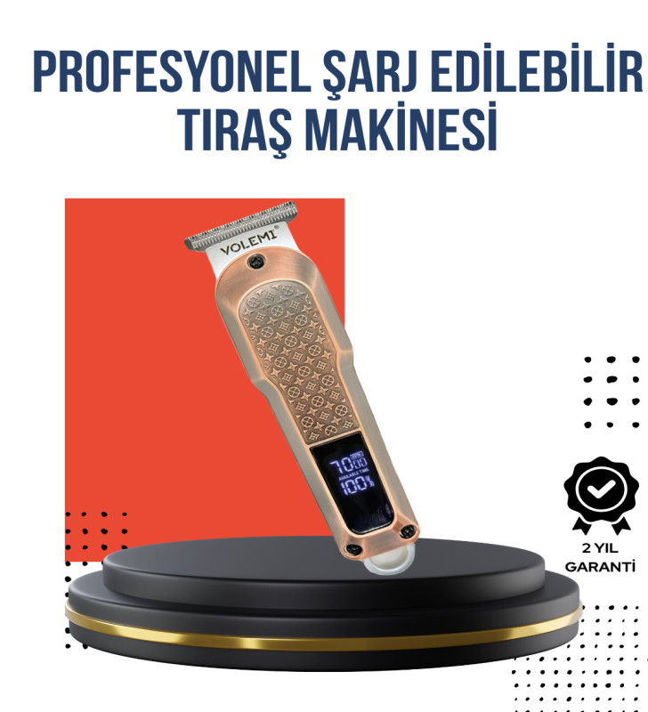 Profesyonel Saç Tıraş Makinesi – 7000RPM Güçlü Motor ve 4 Kademeli Ayar - Lisinya